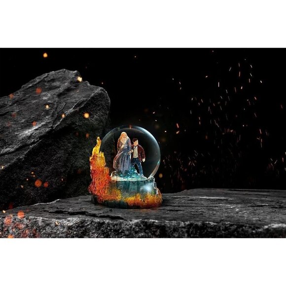 Wizarding World of Harry Potter Half Blood Prince and Dumbledore Water Globe NIB - Picture 6 of 6